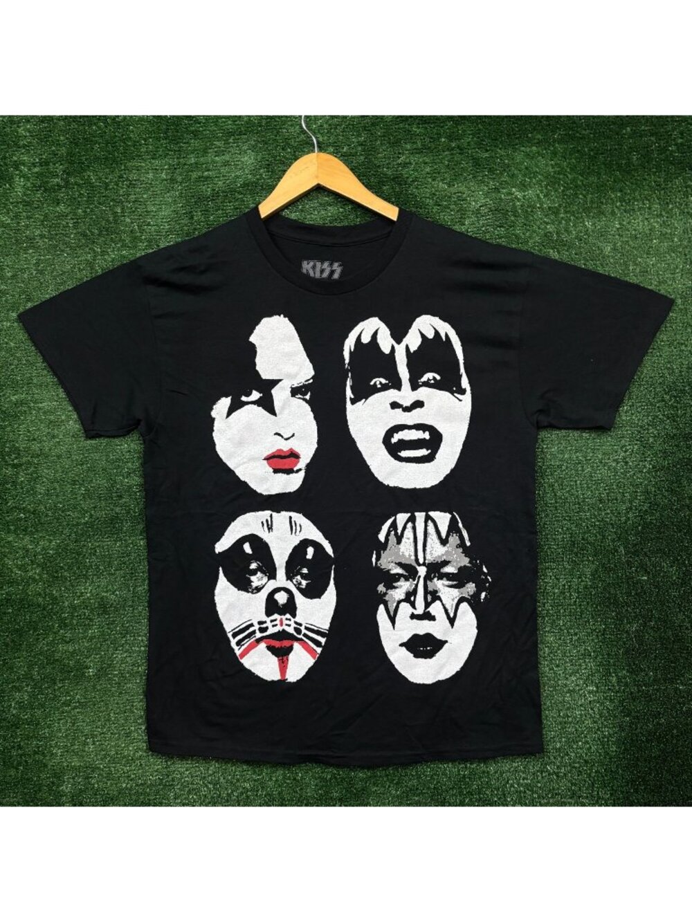 Kiss Dynasty Close Up Heavy Metal Band T-Shirt Size Large